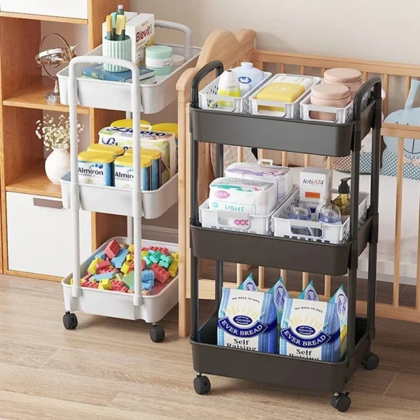 3-Layers Multi-function Trolley Storage Organizer