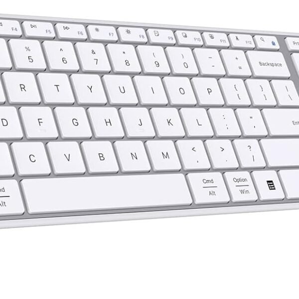 White Wireless Full Size Keyboard